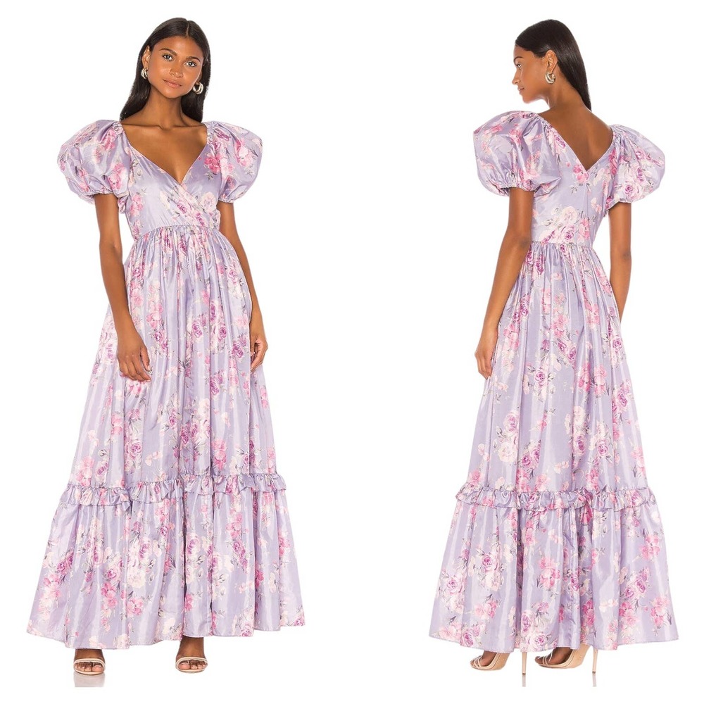 LOVESHACKFANCY Ida Dress Hibiscus Size 0